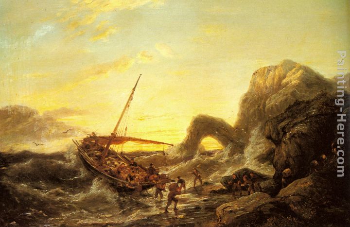 The Shipwreck painting - Pieter Christian Dommerson The Shipwreck art painting